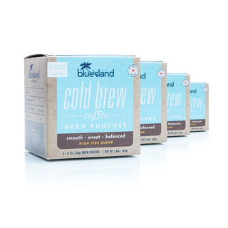 BULK BUY: High Tide Cold Brew Pouches Case (4/6 ct) - Blue Island Coffee
